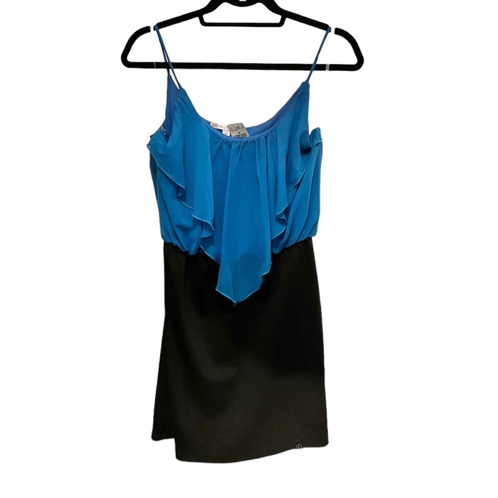 Fifth Harmony Black & Blue Spaghetti Strap Mini Dress